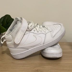 White Nike high top sneakers